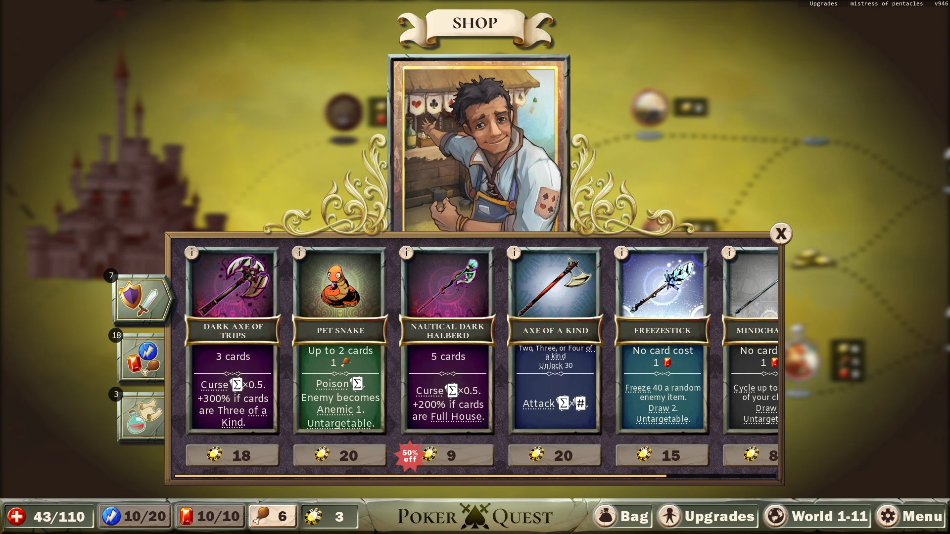 In-game shop